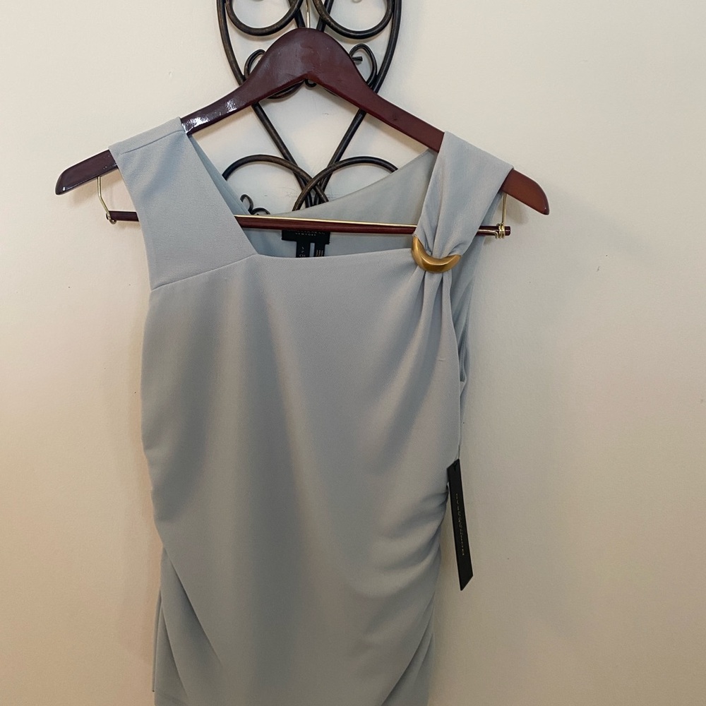 Donna Karen New York Asymmetrical top with hardware